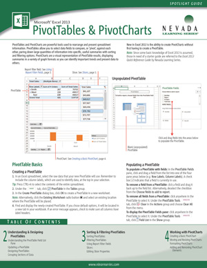 Excel 2013 PivotTables & PivotCharts (Spotlight Guide)