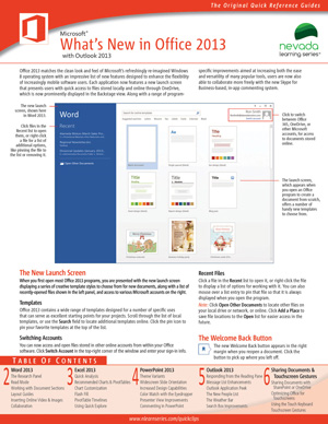 What’s New in Office 2013 with Outlook (Transition Guide)