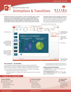 PowerPoint 2013 Animations & Transitions (Spotlight Guide)