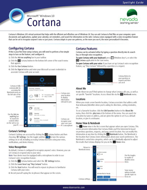 Windows 10 Cortana (Spotlight Guide)